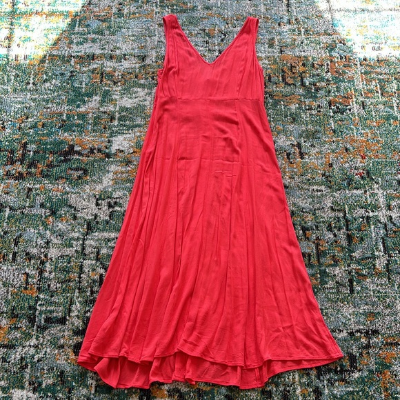 AMERICAN EAGLE Summery Orange Button Down Dress, Size Medium - Picture 5 of 8